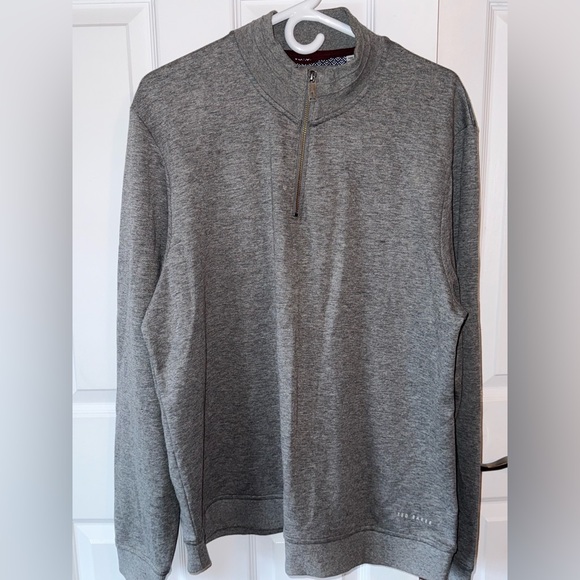 Ted Baker Mens Funnel Neck Long Sleeves Quarter Zip Knit Sweater - Picture 1 of 6